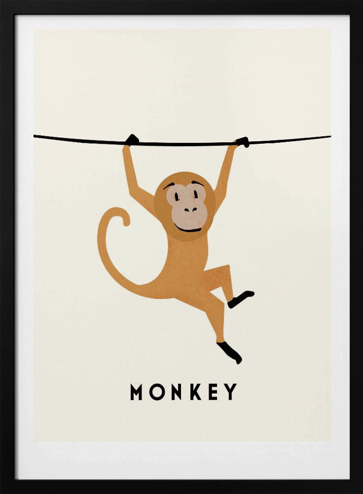 Monkey - Stretched Canvas, Poster or Fine Art Print I Heart Wall Art