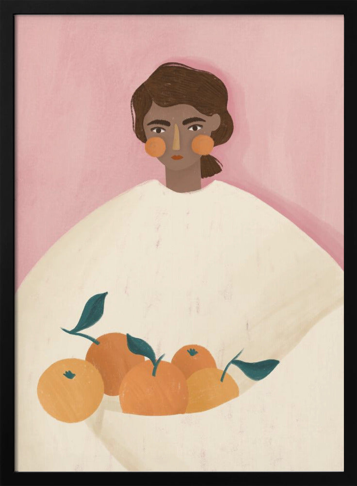 The Woman With the Oranges - Stretched Canvas, Poster or Fine Art Print I Heart Wall Art