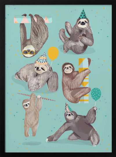 Sloth - Stretched Canvas, Poster or Fine Art Print I Heart Wall Art