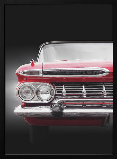 American classic car Impala 1959 Convertible - Stretched Canvas, Poster or Fine Art Print I Heart Wall Art