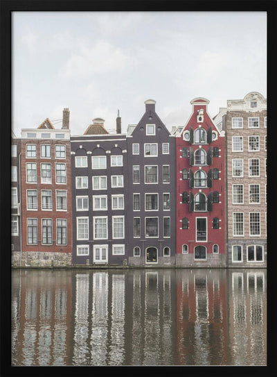 Canal Houses of Amsterdam - Stretched Canvas, Poster or Fine Art Print I Heart Wall Art