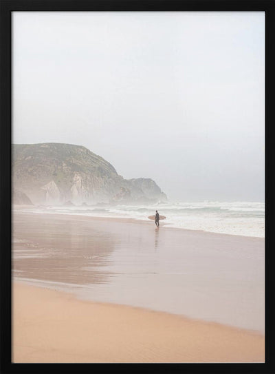 The Lone Surfer - Stretched Canvas, Poster or Fine Art Print I Heart Wall Art