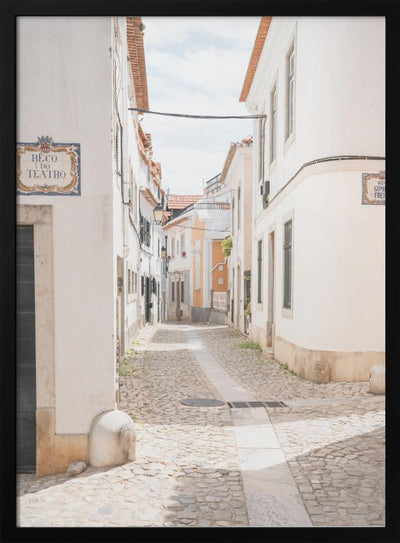 Streets of Cascais - Stretched Canvas, Poster or Fine Art Print I Heart Wall Art