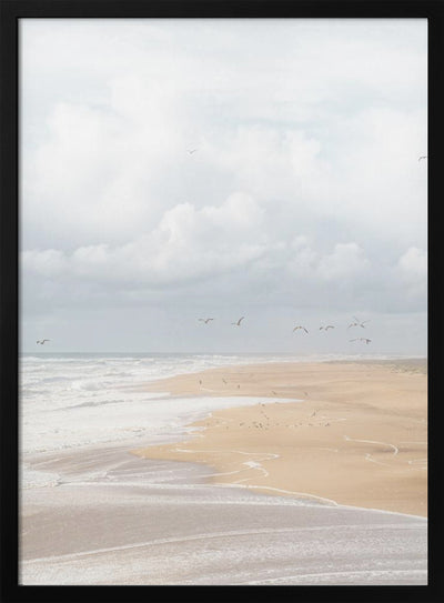 Nazaré Beach - Stretched Canvas, Poster or Fine Art Print I Heart Wall Art