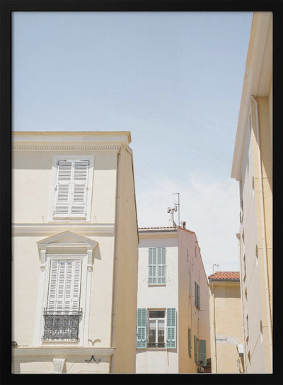 Streets of Menton - Stretched Canvas, Poster or Fine Art Print I Heart Wall Art