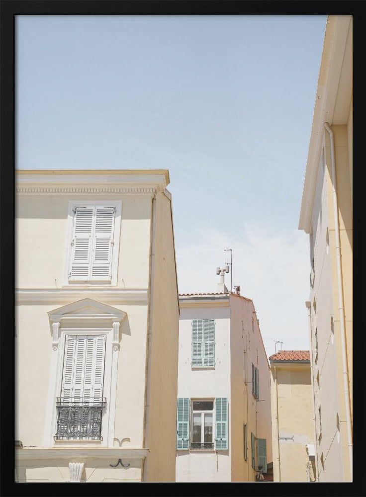 Streets of Menton - Stretched Canvas, Poster or Fine Art Print I Heart Wall Art