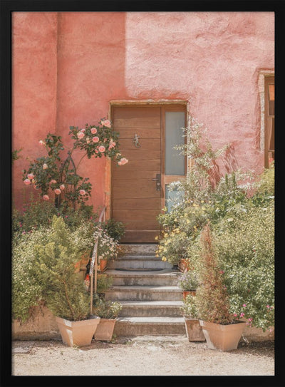 The Pink House - Stretched Canvas, Poster or Fine Art Print I Heart Wall Art