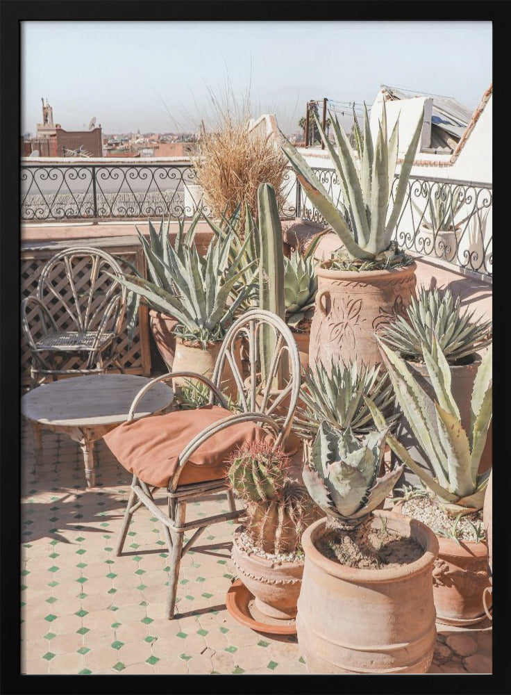 Rooftop in Marrakech - Stretched Canvas, Poster or Fine Art Print I Heart Wall Art