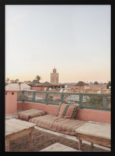 Sunset in Marrakech - Stretched Canvas, Poster or Fine Art Print I Heart Wall Art