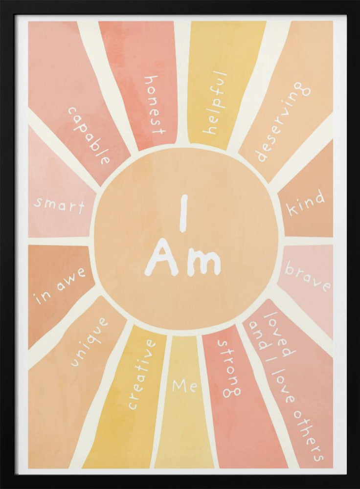 Sun Affirmations - Stretched Canvas, Poster or Fine Art Print I Heart Wall Art