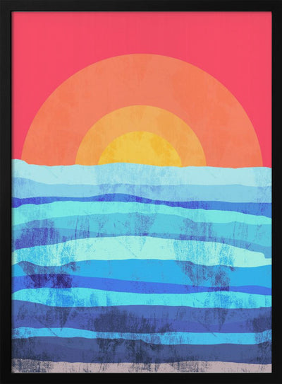 The Seas Sun - Stretched Canvas, Poster or Fine Art Print I Heart Wall Art