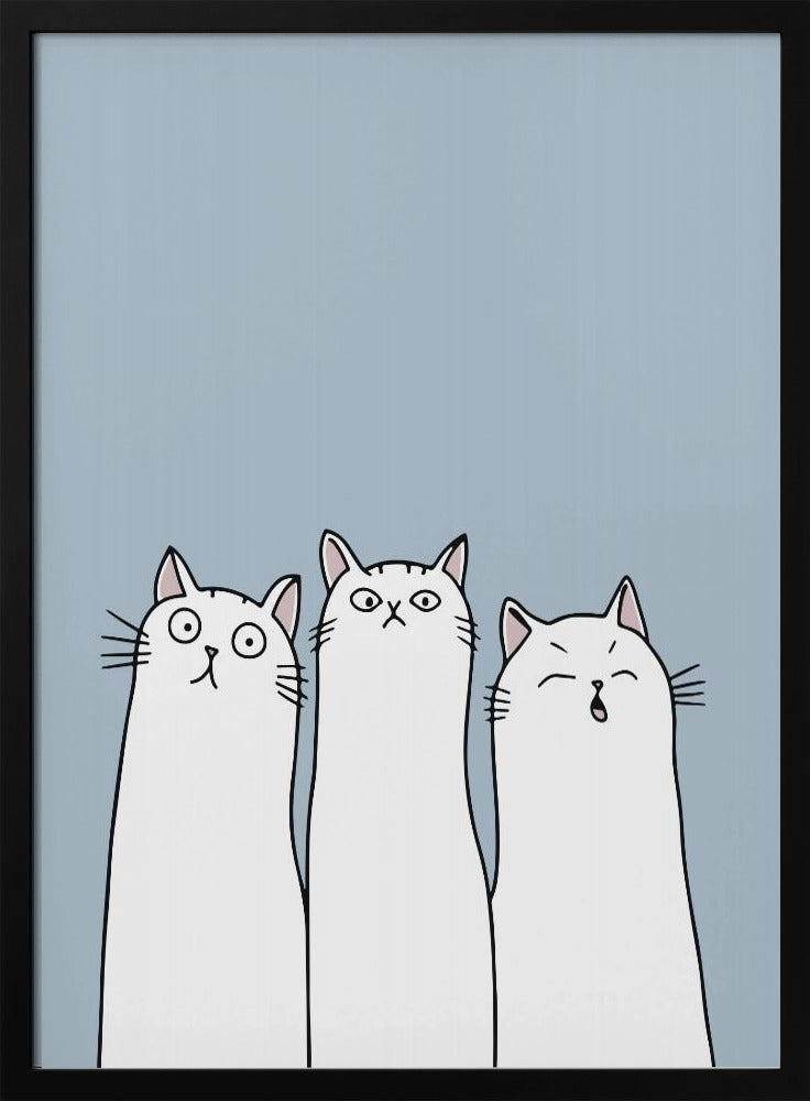 The Cats - Stretched Canvas, Poster or Fine Art Print I Heart Wall Art