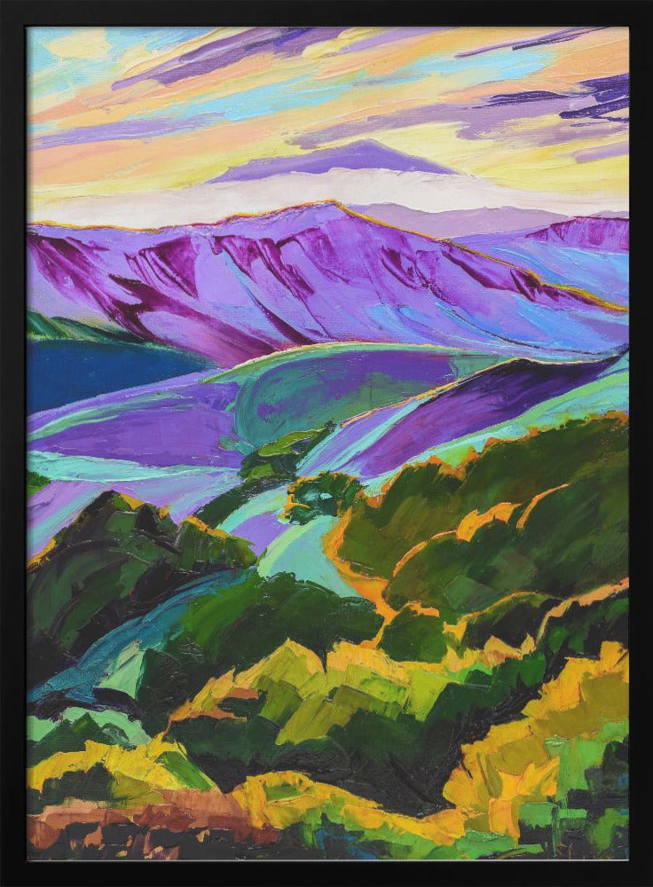 Purple Mountans Majesty - Stretched Canvas, Poster or Fine Art Print I Heart Wall Art