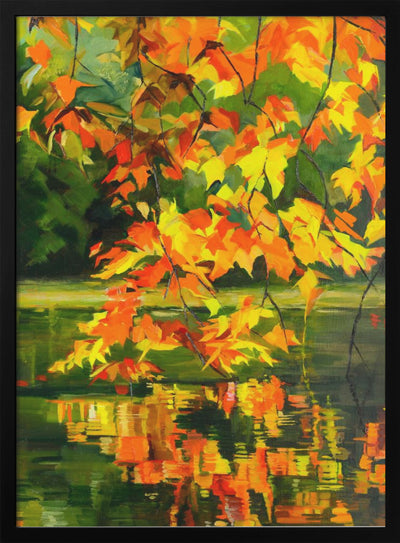 Autumn Reflections - Stretched Canvas, Poster or Fine Art Print I Heart Wall Art