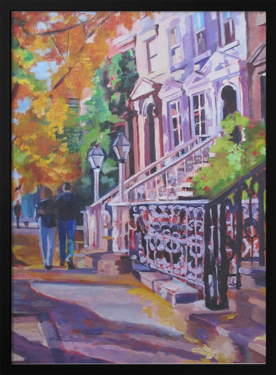 Autumn Stroll - Stretched Canvas, Poster or Fine Art Print I Heart Wall Art