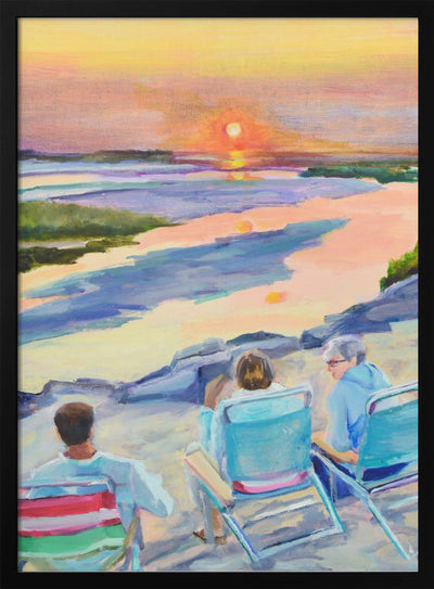 Beach People - Stretched Canvas, Poster or Fine Art Print I Heart Wall Art