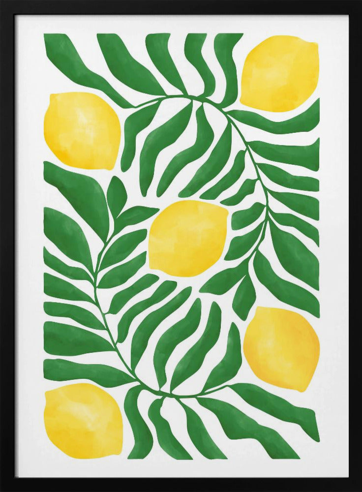Lemon Grove Vibes - Stretched Canvas, Poster or Fine Art Print I Heart Wall Art