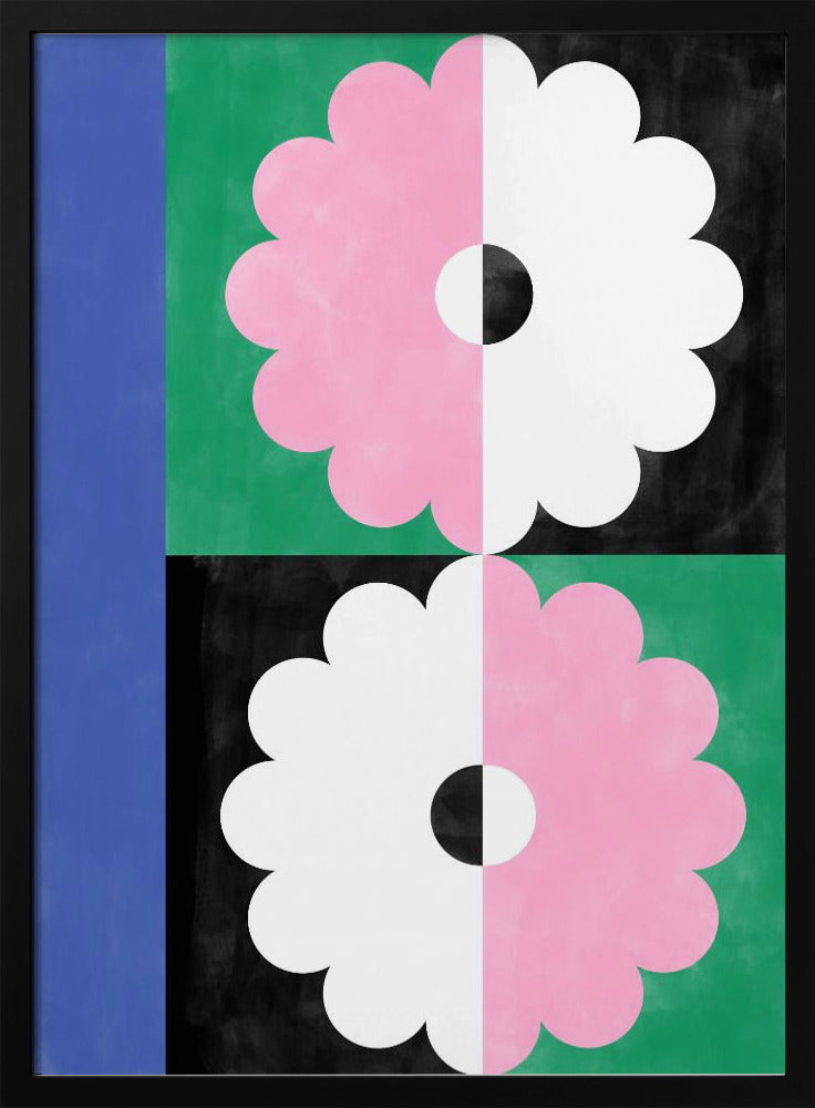 Symmetry Blossoms - Stretched Canvas, Poster or Fine Art Print I Heart Wall Art
