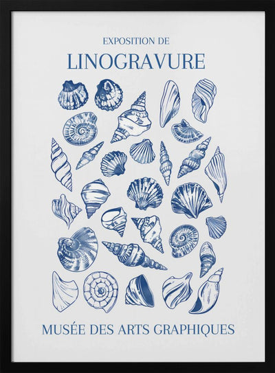 Lino Seashell Art Market - Stretched Canvas, Poster or Fine Art Print I Heart Wall Art