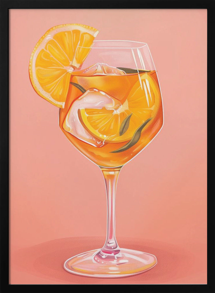 Aperol Spritz - Jolly and Dash - Stretched Canvas, Poster or Fine Art Print I Heart Wall Art