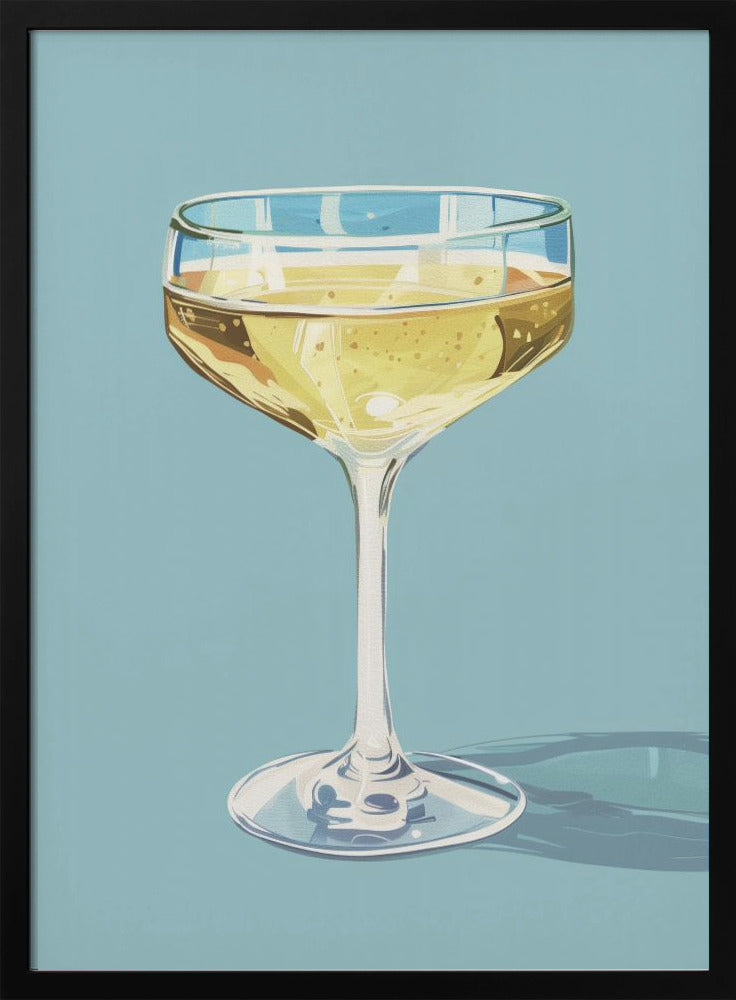 Champagne - Jolly and Dash - Stretched Canvas, Poster or Fine Art Print I Heart Wall Art