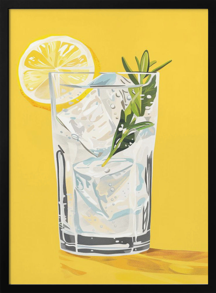 Gin and Tonic - Jolly and Dash - Stretched Canvas, Poster or Fine Art Print I Heart Wall Art