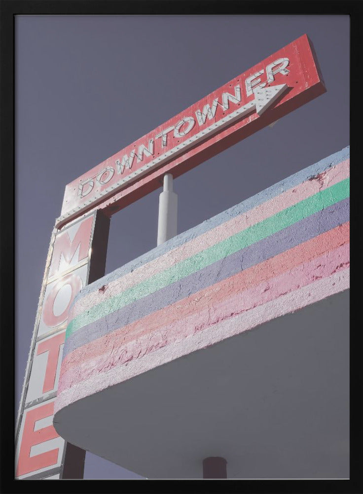 Las Vegas Pink Gas Station - Stretched Canvas, Poster or Fine Art Print I Heart Wall Art