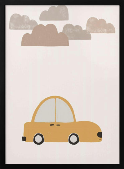 Yellow Car - Stretched Canvas, Poster or Fine Art Print I Heart Wall Art