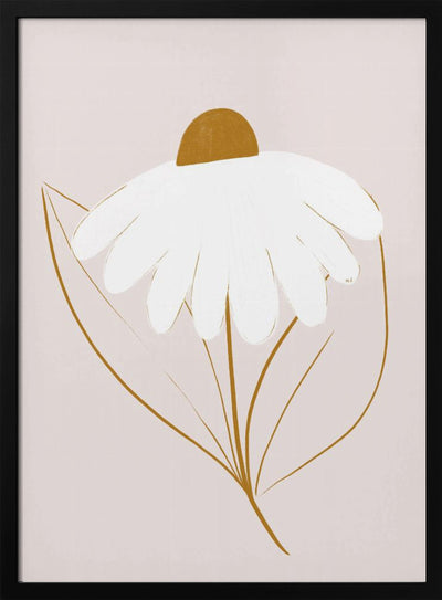 White Daisy - Stretched Canvas, Poster or Fine Art Print I Heart Wall Art