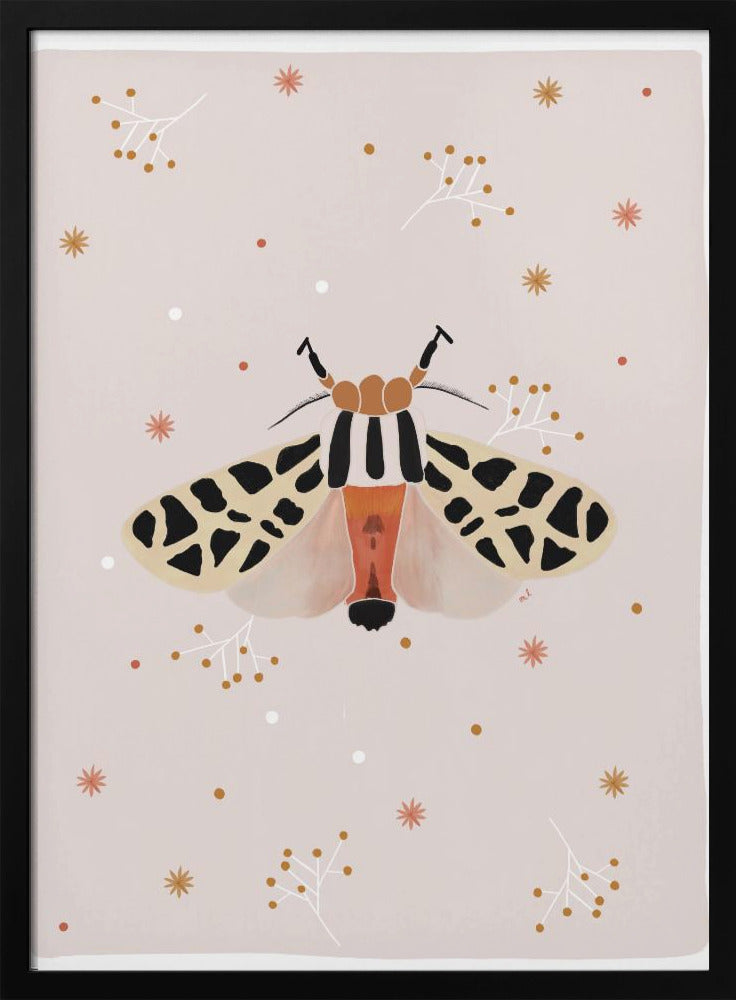 Mexican Tiger Moth - Stretched Canvas, Poster or Fine Art Print I Heart Wall Art