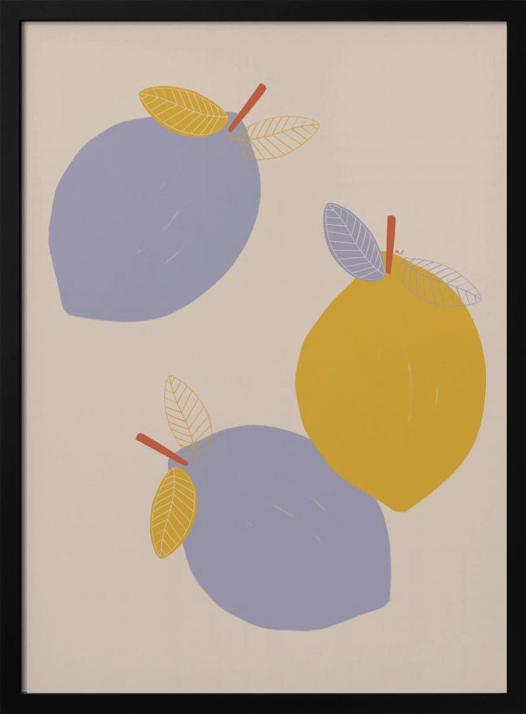 Lemons - Stretched Canvas, Poster or Fine Art Print I Heart Wall Art