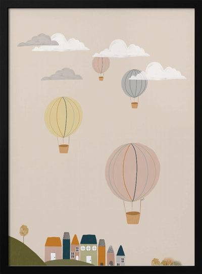 Hot Air Balloons - Stretched Canvas, Poster or Fine Art Print I Heart Wall Art