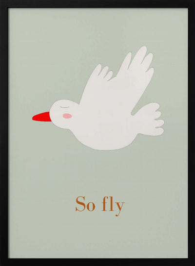 So Fly - Stretched Canvas, Poster or Fine Art Print I Heart Wall Art