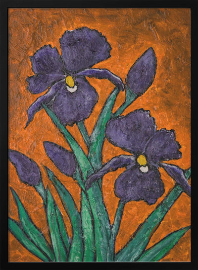 Irises - Stretched Canvas, Poster or Fine Art Print I Heart Wall Art