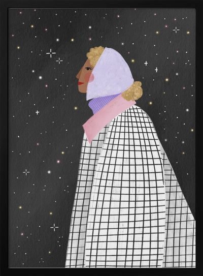 The Lady with the stars - Stretched Canvas, Poster or Fine Art Print I Heart Wall Art