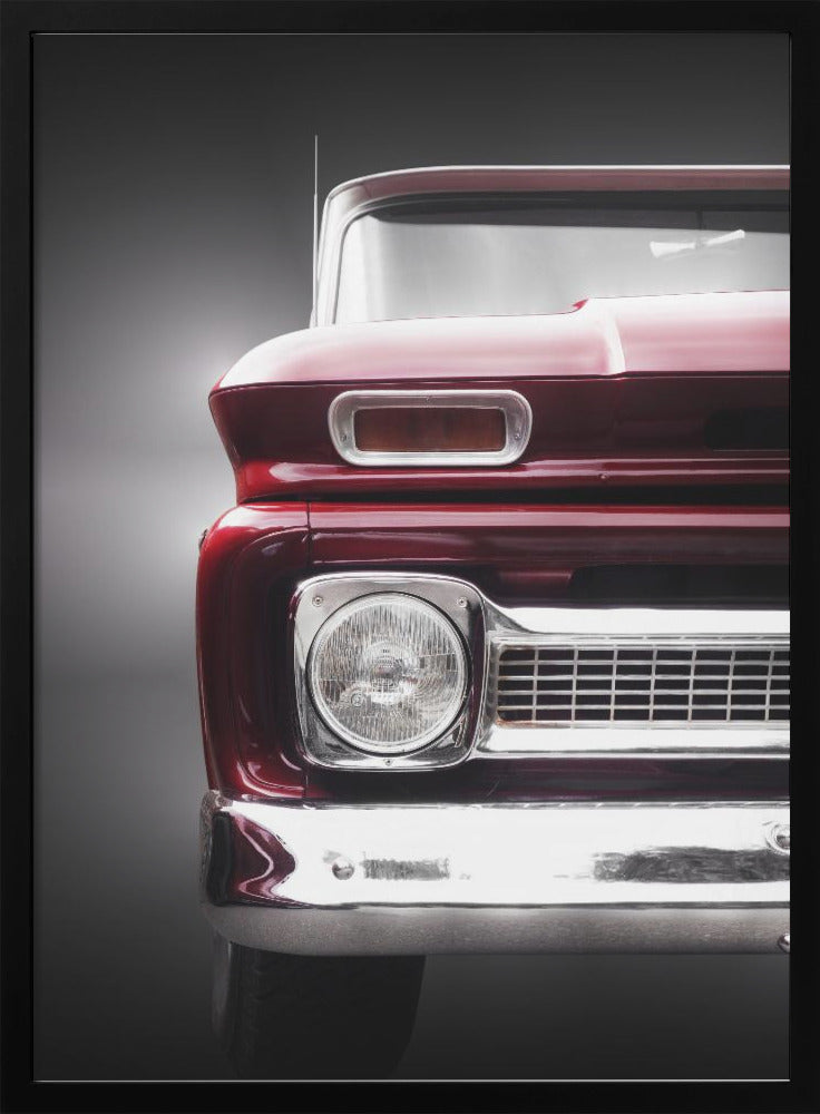 American Pickup truck C20 1966 Custom - Stretched Canvas, Poster or Fine Art Print I Heart Wall Art