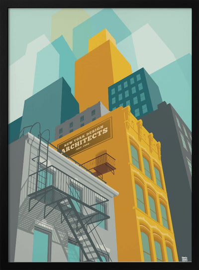 New York Tribeca - Stretched Canvas, Poster or Fine Art Print I Heart Wall Art