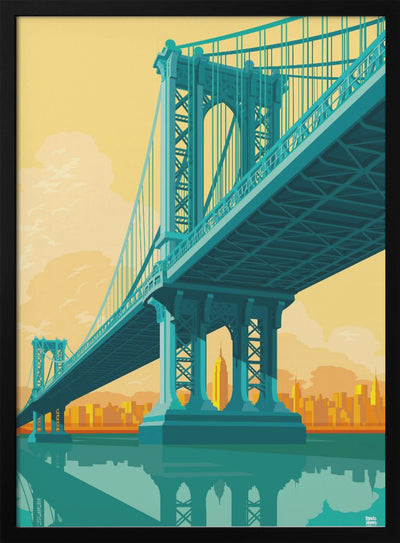 New York Manhattan Bridge - Stretched Canvas, Poster or Fine Art Print I Heart Wall Art