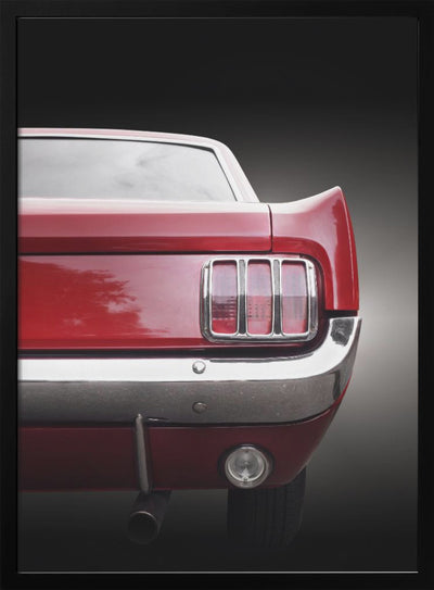 American classic car Mustang 1966 Coupe - Stretched Canvas, Poster or Fine Art Print I Heart Wall Art