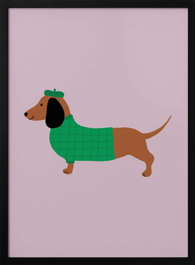 Dachshund - Stretched Canvas, Poster or Fine Art Print I Heart Wall Art