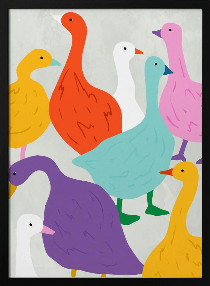 Duck Around & Find Out - Stretched Canvas, Poster or Fine Art Print I Heart Wall Art