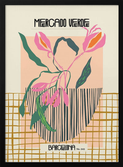 Mercado verde Barcelona - Stretched Canvas, Poster or Fine Art Print I Heart Wall Art