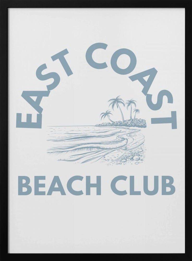 East Coast Beach Club - Stretched Canvas, Poster or Fine Art Print I Heart Wall Art