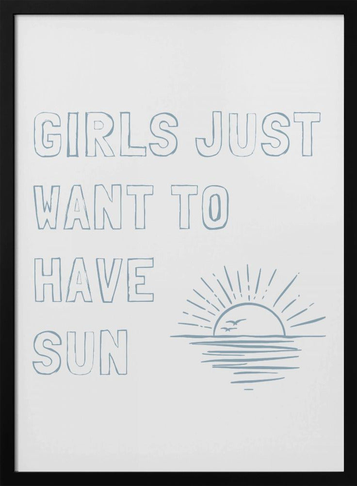 Girls Just - Stretched Canvas, Poster or Fine Art Print I Heart Wall Art