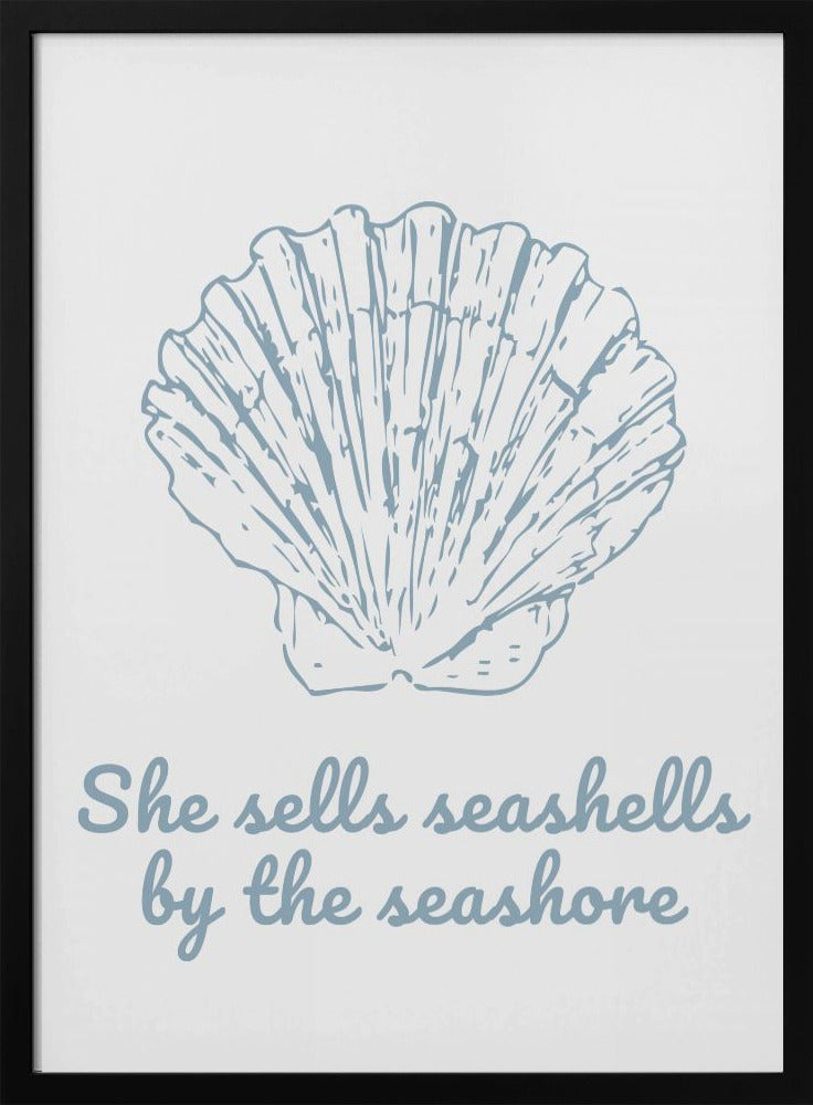 She Sells Seashells - Stretched Canvas, Poster or Fine Art Print I Heart Wall Art