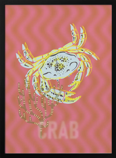 Sea life crab Neptune&#039;s joy - Stretched Canvas, Poster or Fine Art Print I Heart Wall Art