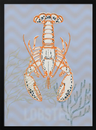 Sea life lobster Neptune&#039;s joy - Stretched Canvas, Poster or Fine Art Print I Heart Wall Art