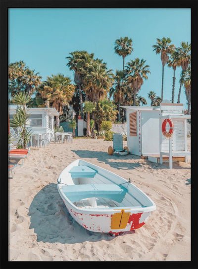 Sicilian Beach Vibes - Stretched Canvas, Poster or Fine Art Print I Heart Wall Art