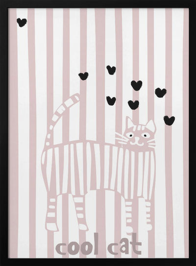 Cool cat - Stretched Canvas, Poster or Fine Art Print I Heart Wall Art