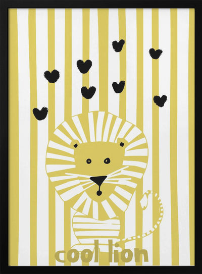 Cool lion - Stretched Canvas, Poster or Fine Art Print I Heart Wall Art